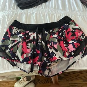 confetti print lulu shorts